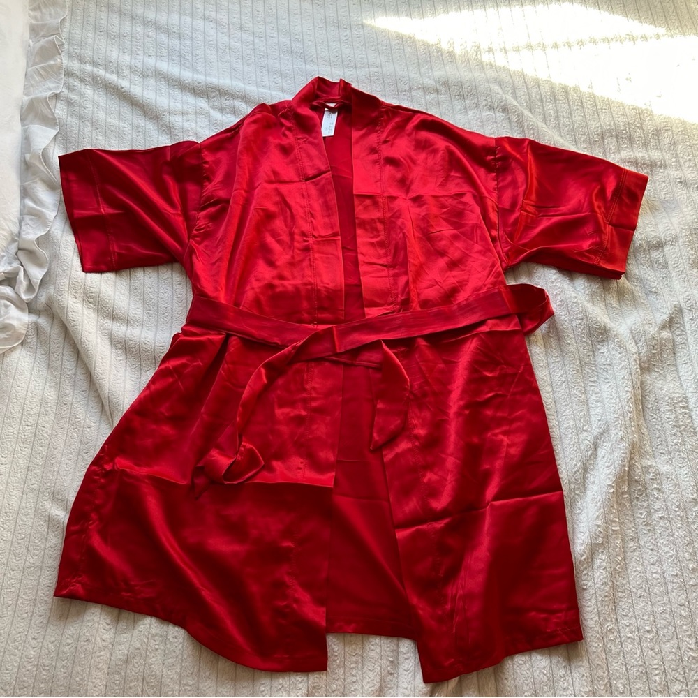 sexy satin robe